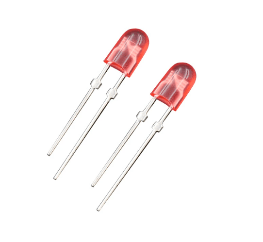 DIODO LED ALTO BRILLO 5MM ROJO OVALADO  (25U)