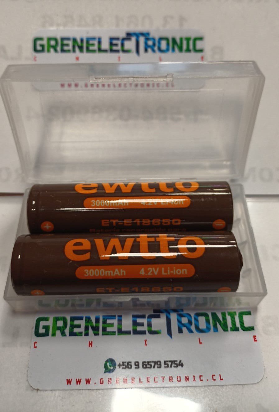 PACK PILA 18650 4.2V 3000mah RECARGABLE (2U)