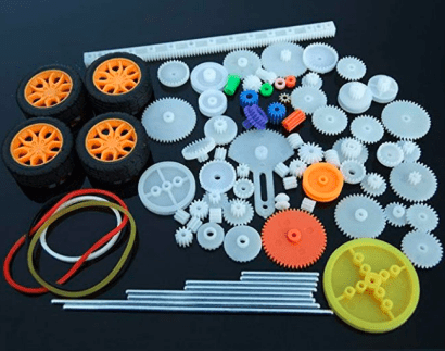 KIT POLEAS, ENGRANAJES Y RUEDAS 78 PIEZAS ARDUINO