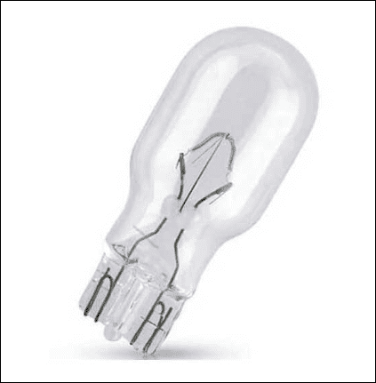 AMPOLLETA TIPO COLA DE PESCADO 12V 5W