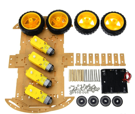KIT CHASIS PARA ROBOTICA 4 RUEDAS