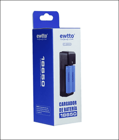 CARGADOR DE BATERIA 18650 EWTTO
