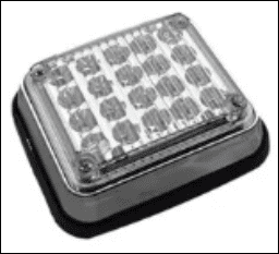 FOCO AMARILLO CON BASE DE METAL