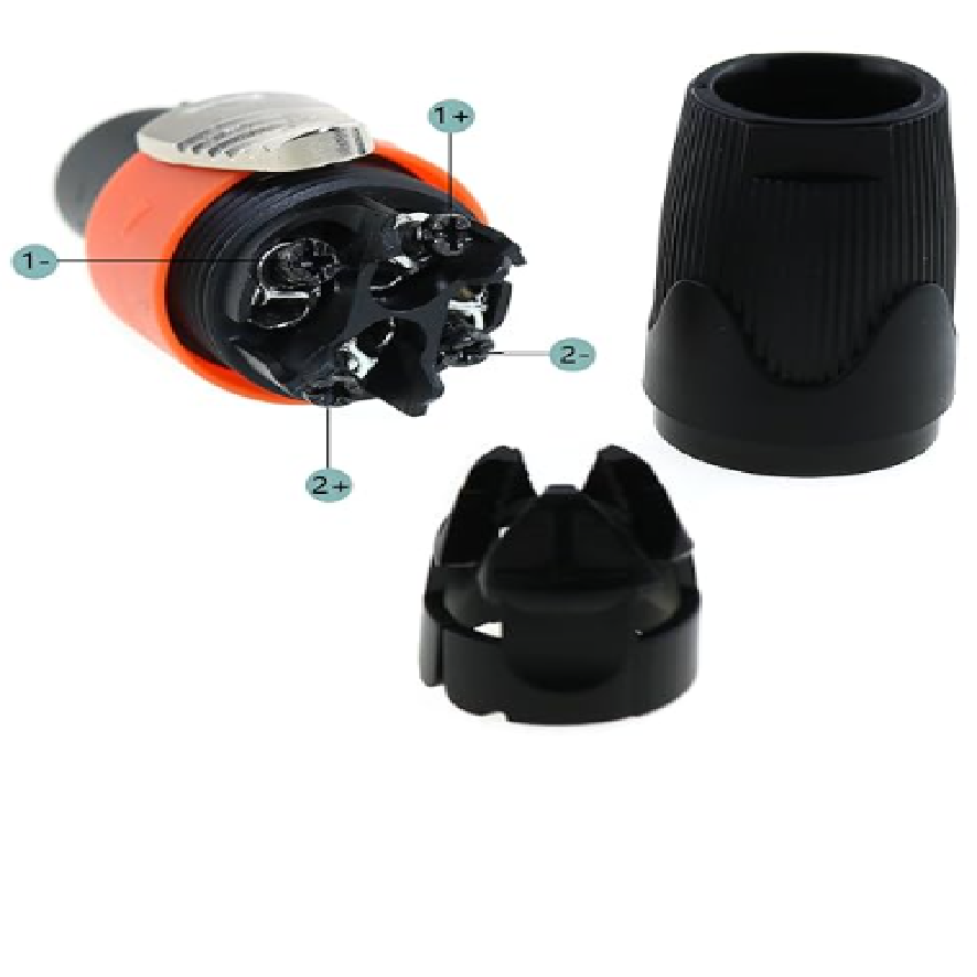 CONECTOR SPEAKER AUDIO CABLE 4 PIN ROJO