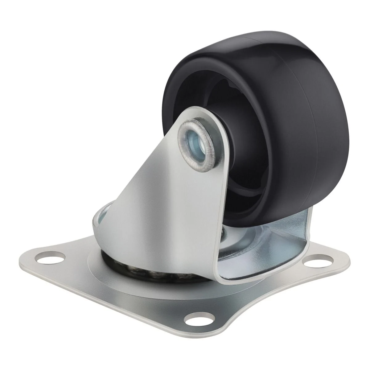 RUEDA LOCA PLÁSTICO NEGRA